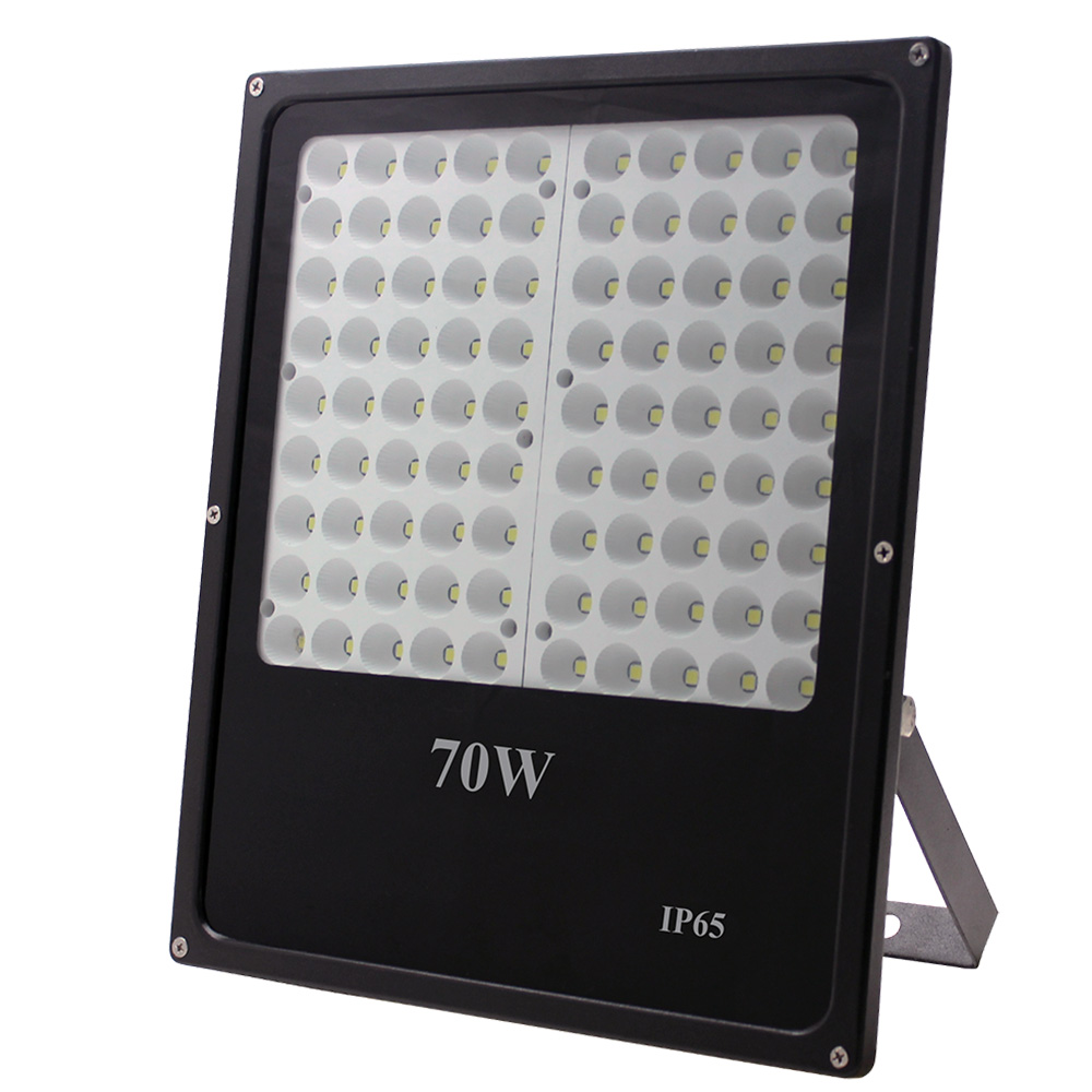 LG Chip Προβολέας LED SMD 70W Μαύρος 230V σε Θερμό Λευκό 2700Κ IP65 Αδιάβροχος