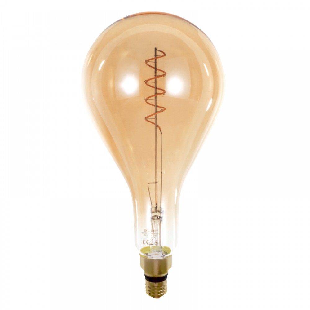Λάμπα Ε27 LED Filament 6watt Dimmable με μελί κάλυμμα