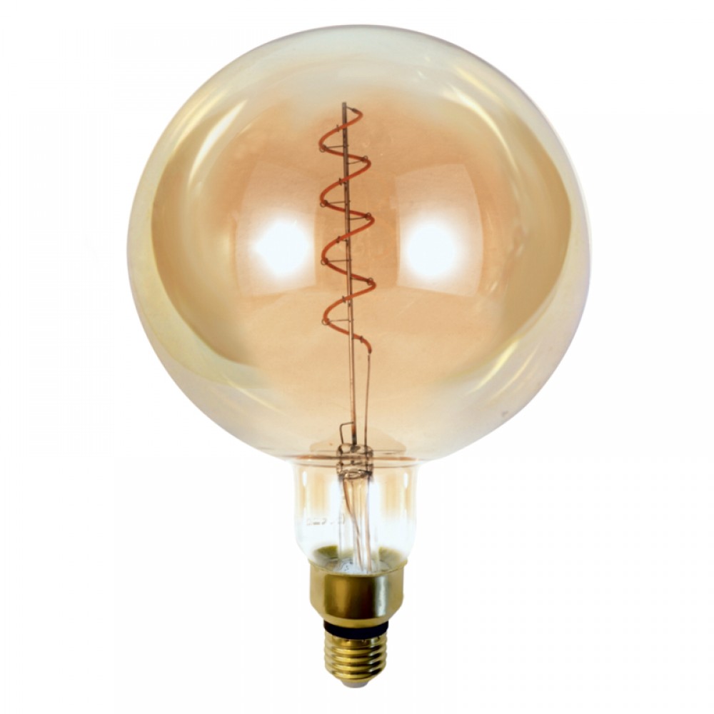 Λάμπα Ε27 LED Filament G200 6watt Dimmable με μελί κάλυμμα
