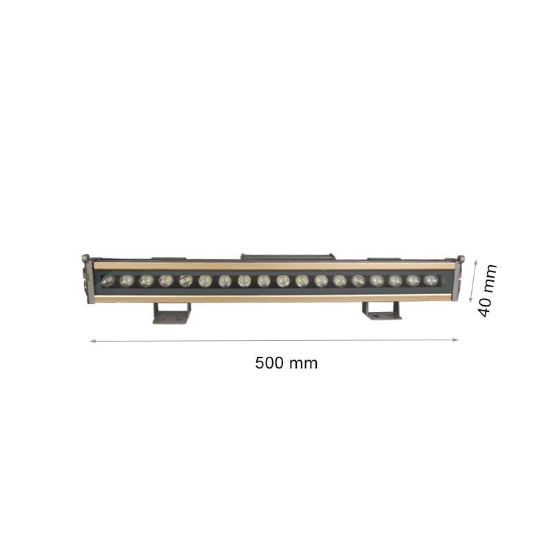 LED Wall Washer Αρχιτεκτονικού Φωτισμού 50cm 18W 1800lm Λευκό 5000Κ Αδιάβροχο IP66 (3 Χρόνια Εγγύηση) - Image 3