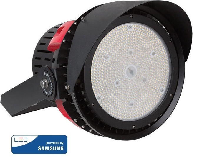 Προβολέας LED Samsung chip & Meanwell 500W Λευκό 5000K Μαύρο σώμα Dimmable Sports Light 110° (Εγγύηση 5 χρόνια)