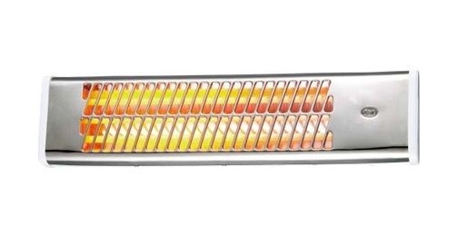 Θερμάστρα Χαλαζία 1200W 2 Λαμπτήρες Silver