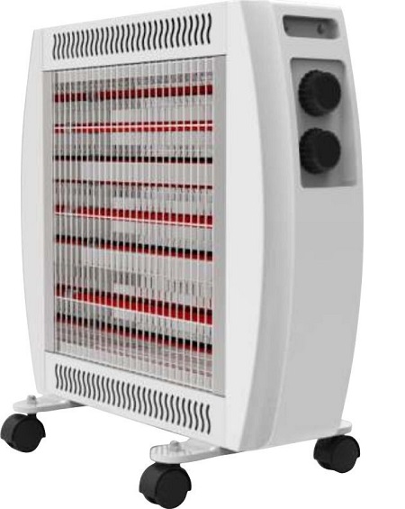 Θερμάστρα Χαλαζία 2000W 5 Λαμπτήρες με Ασφάλεια Ανατροπής