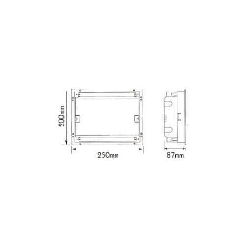 Πίνακας Χωνευτός με Πόρτα IP40 10 Θέσεων - Image 2
