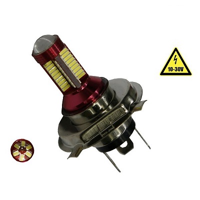 Λαμπτήρας LED H4 Can Bus με 78 SMD 4014 10-30v 6000k