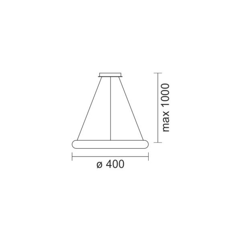 Κρεμαστό Φωτιστικό Οροφής Led 50W 4500Lm 3000K - Image 2