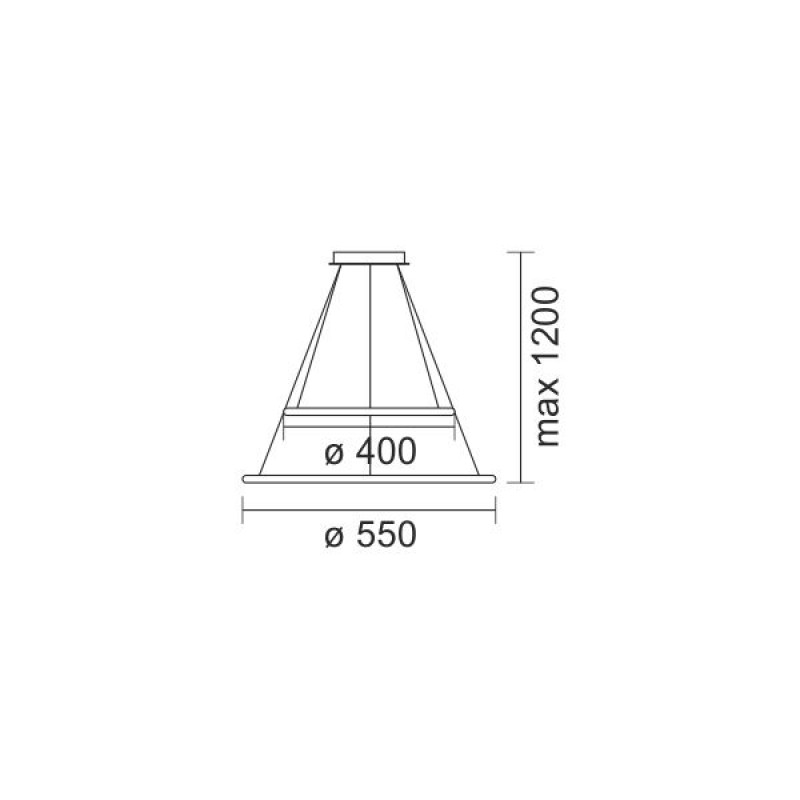 Κρεμαστό Φωτιστικό Αλουμίνιο Led 60W 5700Lm 3000K - Image 2