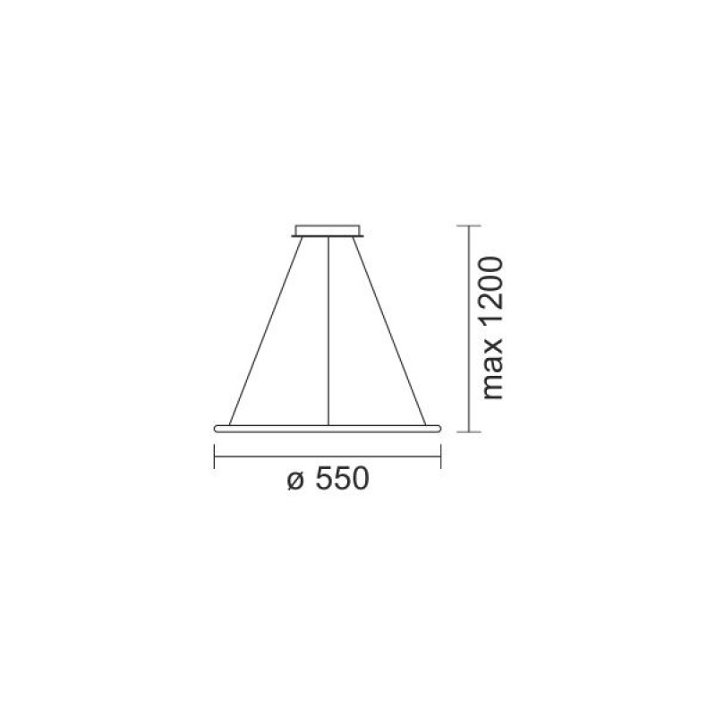 Κρεμαστό Φωτιστικό Οροφής Led 35W 3325Lm 3000K - Image 2