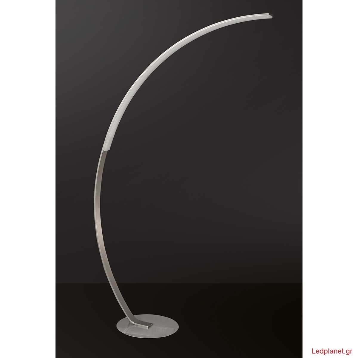 Led 21W Φωτιστικό Δαπέδου Μεταλλικό Νίκελ Ματ (5 ΧΡΟΝΙΑ ΕΓΓΥΗΣΗ) - Image 2