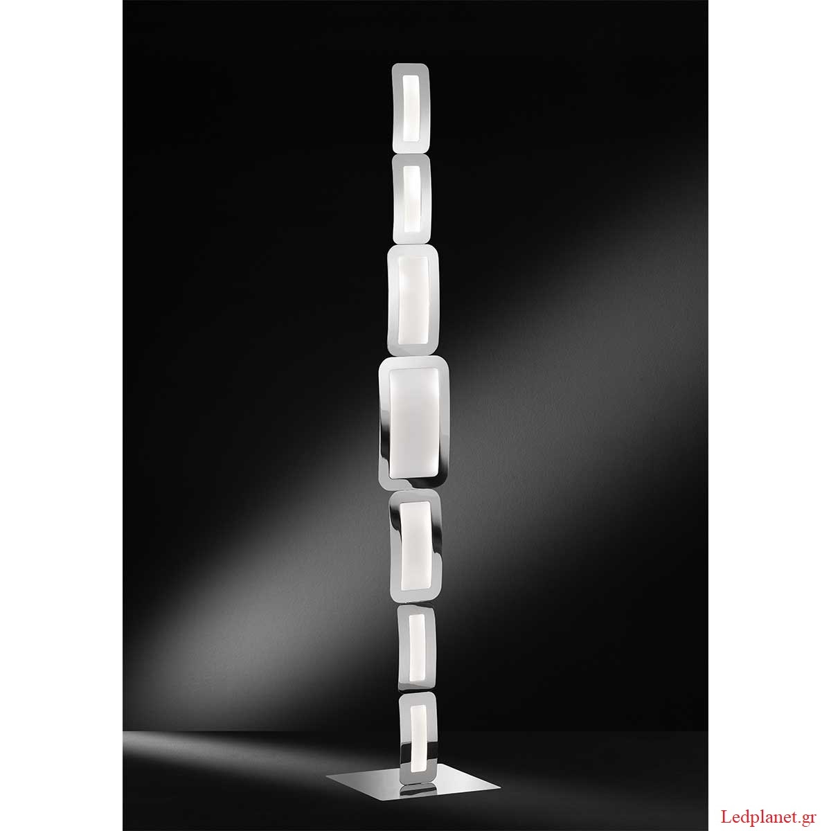 LED 30W Μεταλλικό Φωτιστικό Δαπέδου Χρώμιο 2000Lm 3000K 3-Level Dimmable (5 ΧΡΟΝΙΑ ΕΓΓΥΗΣΗ) - Image 2
