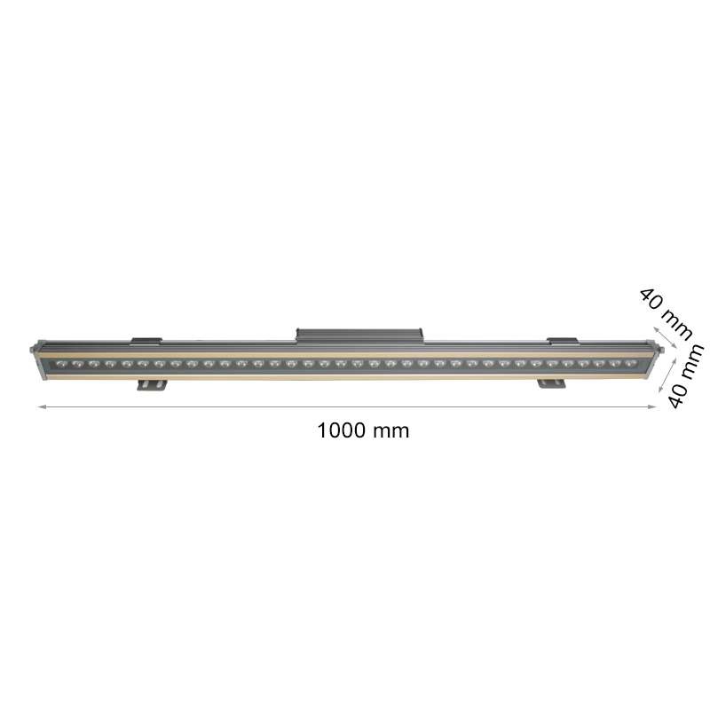 LED Wall Washer Αρχιτεκτονικού Φωτισμού 100cm 36W 3600lm Λευκό 5000Κ Αδιάβροχο IP66 (3 Χρόνια Εγγύηση) - Image 3