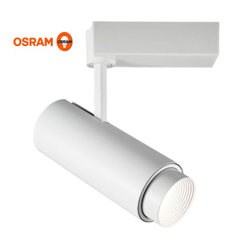 Λευκό LED 35W 3550lm Φωτιστικό Τριφασικής Ράγας Ρυθμιζόμενης Δέσμης Θερμό Λευκό 3000Κ (Εγγύηση 5 Χρόνια)