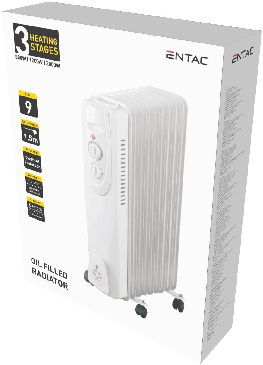 Ηλεκτρικό Καλοριφέρ Λαδιού 2000W με 9 Φέτες - Image 2