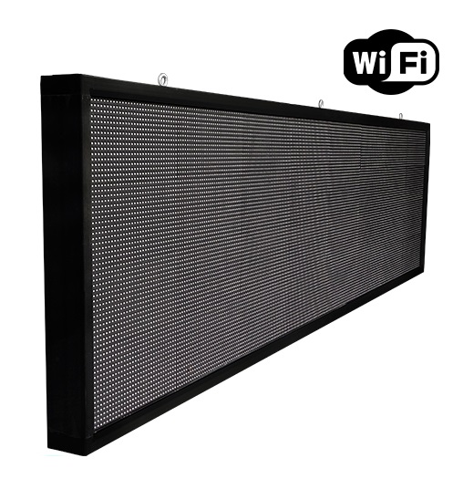 Αδιάβροχη Κυλιόμενη Επιγραφή SMD LED 230V USB & WiFi RGB Μονής Όψης 264x72cm