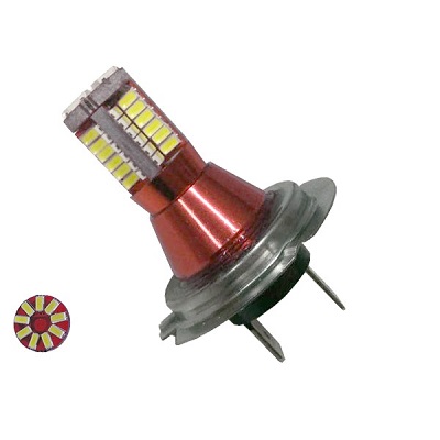 Λαμπτήρας LED H7 Can Bus με 57 SMD 3014 12 Volt 6000k