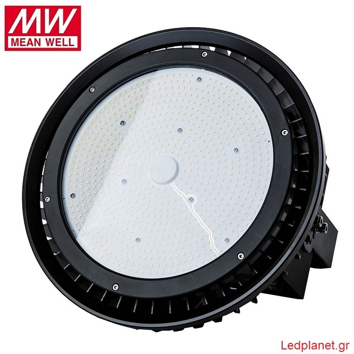 500W MeanWell Chip Βιομηχανική Καμπάνα LED High BAY Υψηλής Φωτεινότητας Ψυχρό λευκό 6400K IP65 Dimmable (5 Έτη Εγγύηση)