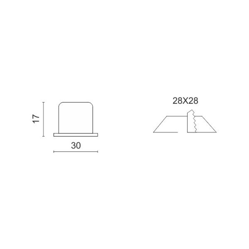 Led Cob Φωτιστικό Τετράγωνο Χωνευτό 1.5W - Image 2