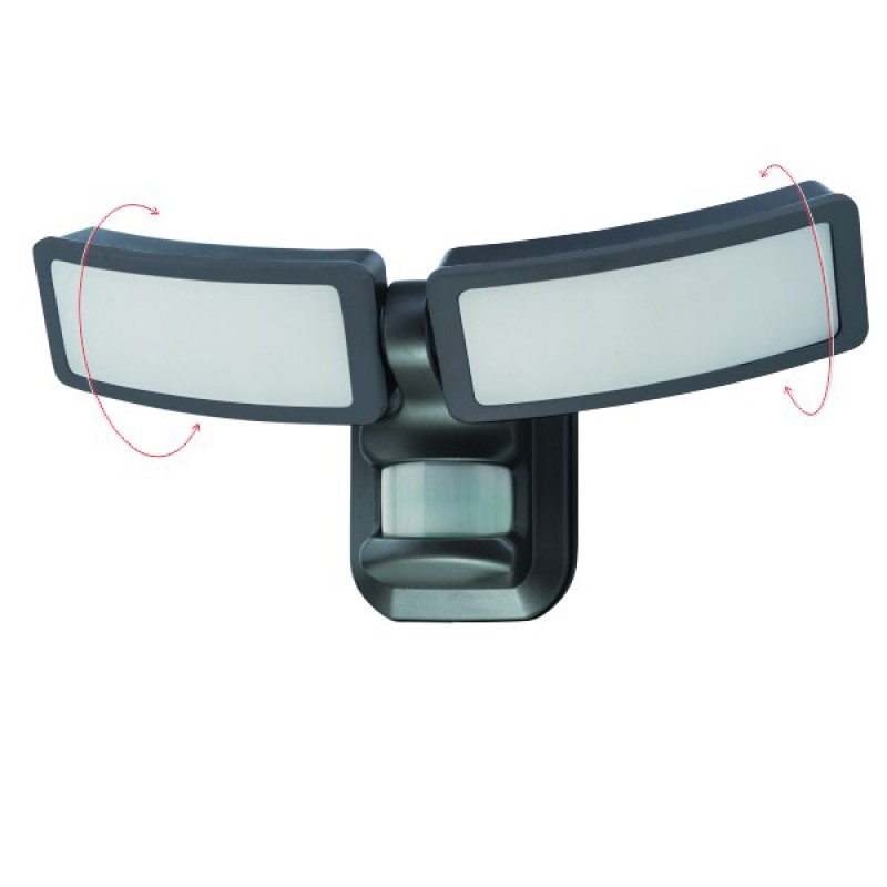 LED Επίτοιχο Φωτιστικό 27W Με Αισθητήρα Κίνησης-Μικροκυμάτων 120° 230V IP44