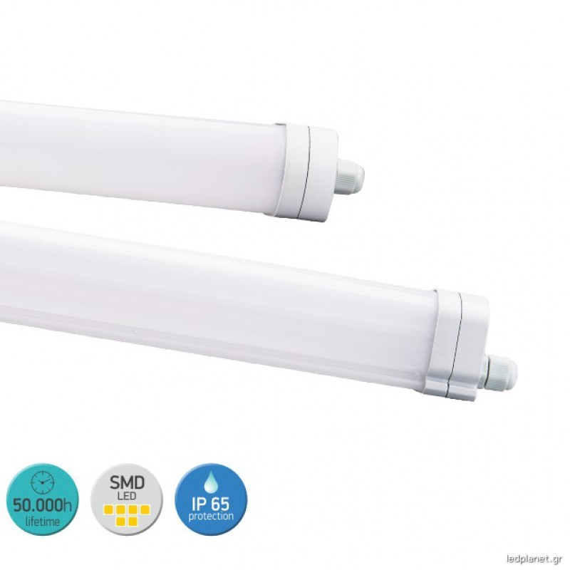 LED SMD T8 Φωτιστικό 36W Για Εξωτερικό Χώρο Από Πλαστικό L:117 120° IP65 230V - Image 2