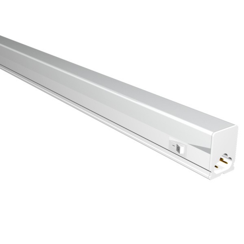 LED T5 Γραμμικό Τετράγωνο Έτοιμο Φωτιστικό 9W Με Διακόπτη 60cm - Image 2