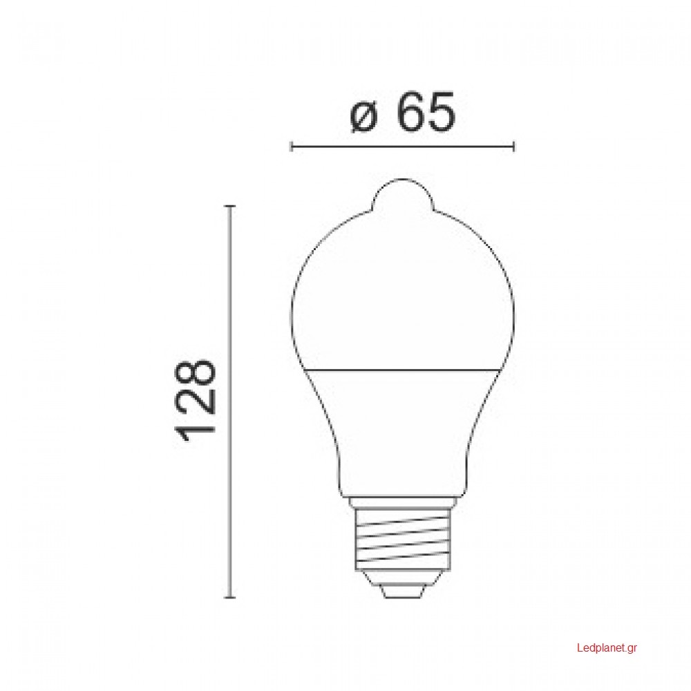 LED Λάμπα E27 9W Με Αισθητήρα Κίνησης Ψυχρό Φως 6000K - Image 2