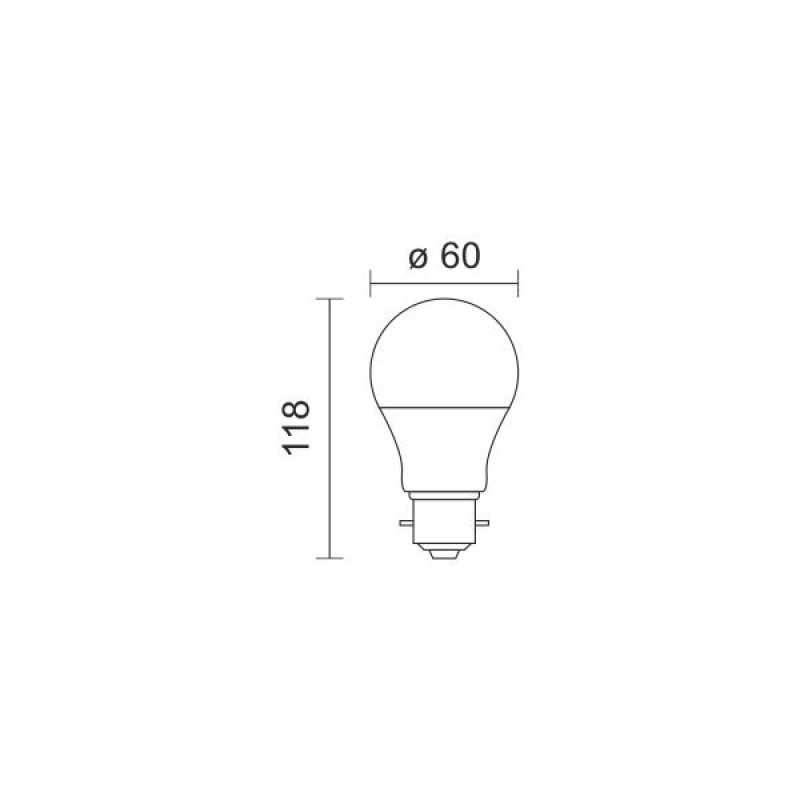 LED Λάμπα A60 Bayonet B22 10W 6000K - Image 2