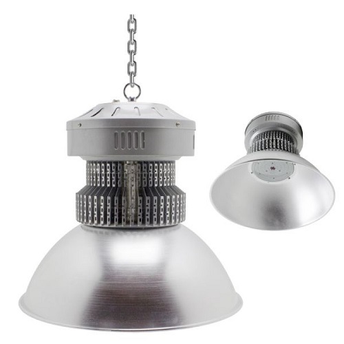 Led Καμπάνα 100W E27 6000K Ασημί