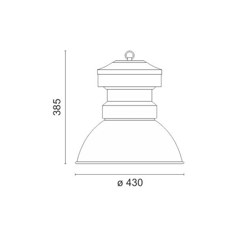 Led Καμπάνα 100W E27 6000K Ασημί - Image 2