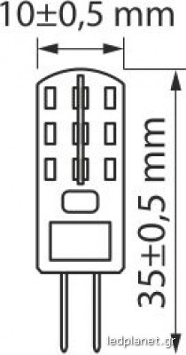 ORO LED Λάμπα G4 1.5W 360° 12V Θερμό φως 2700K - Image 2