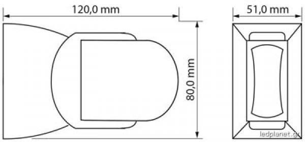 ORO Ανιχνευτής Κίνησης με γωνία 180° - Image 2