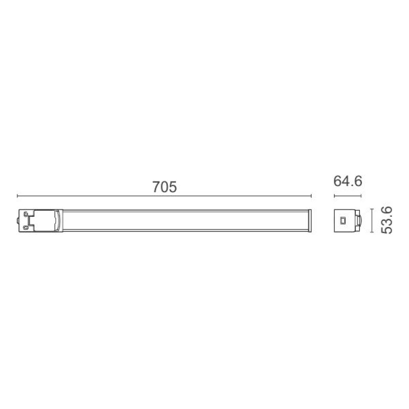 Epistar LED Φωτιστικό Πάγκου 10W Με Πρίζα Και Διακόπτη IP44 - Image 2