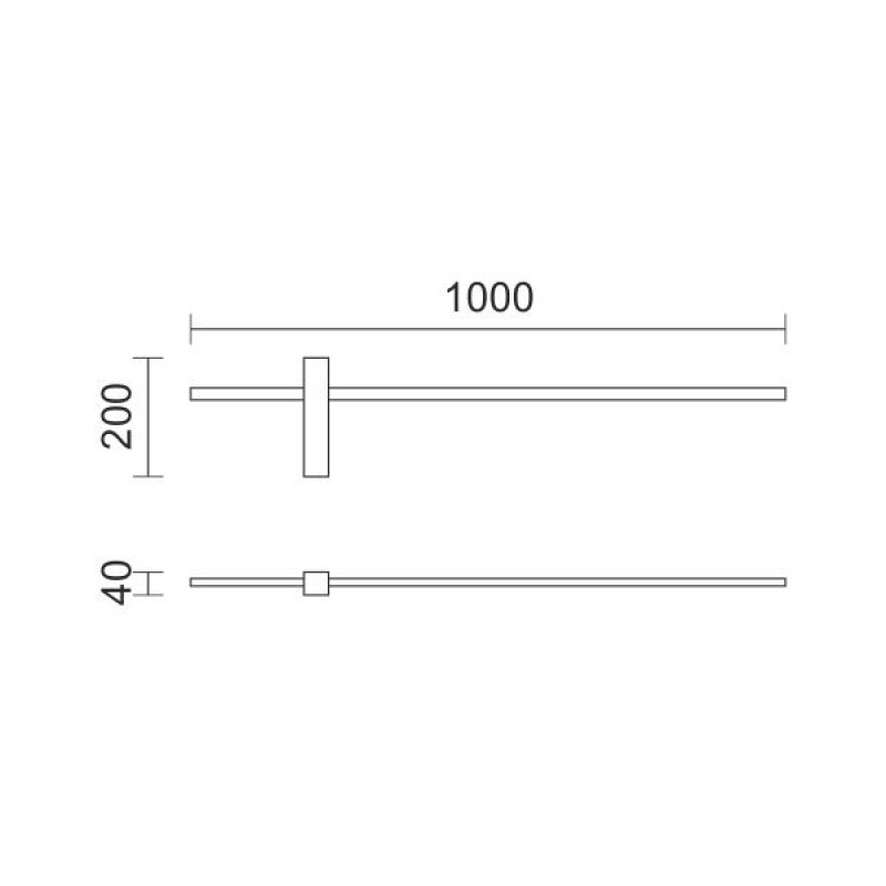 LED Απλίκα Τοίχου Αλουμινίου 18W 1440lm 3000K - Image 2