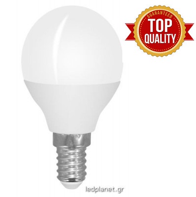 Epistar LED Λάμπα Σφαιρική 5W E14 Ενδιάμεσο Λευκό 4000Κ Κορυφαίας Ποιότητας