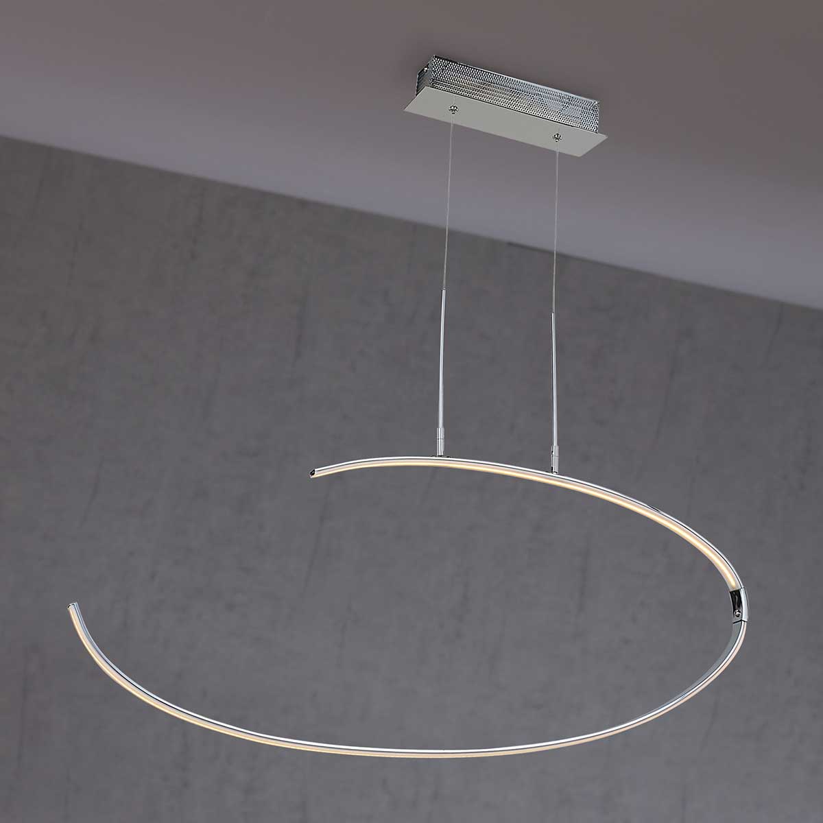 Φωτιστικό Οροφής LED 27W Χρώμιο 2400Lm 3000K (5 ΧΡΟΝΙΑ ΕΓΓΥΗΣΗ) - Image 2