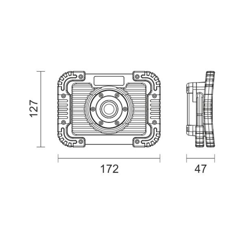 LED 10W COB Προβολέας Φορητός Εργασίας Epistar - Image 2