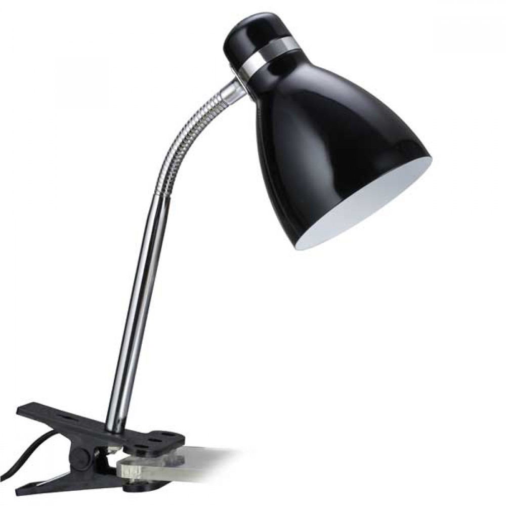 Φωτιστικό Γραφείου Με Κλιπ Μαύρο 1x E27 LED 20W max