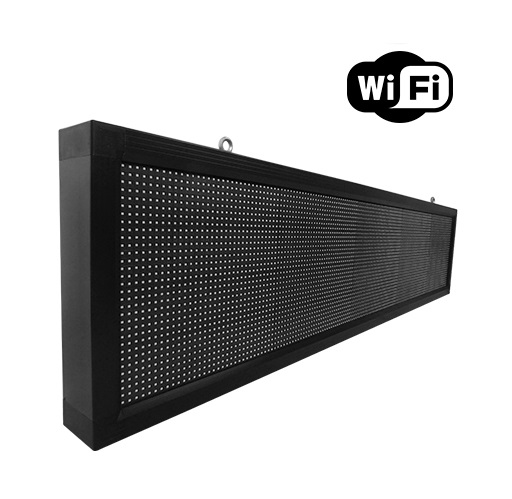 Αδιάβροχη Κυλιόμενη Επιγραφή SMD LED 230V USB & WiFi RGB Μονής Όψης 168x40cm