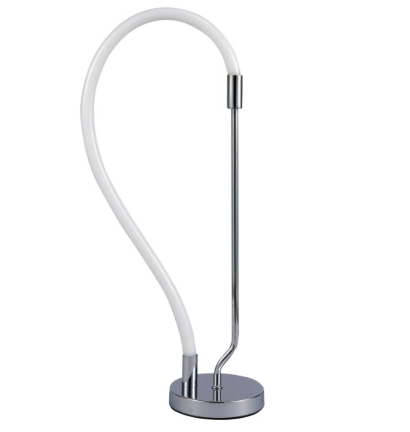Επιτραπέζιο Φωτιστικό Χρώμιο Led 18W Dimmable Θερμό Λευκό 3000Κ