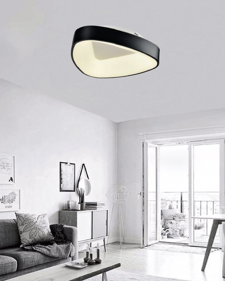 Μαύρη Τετράγωνη Πλαφονιέρα LED 50W Αλουμίνιο 4000K - Image 3