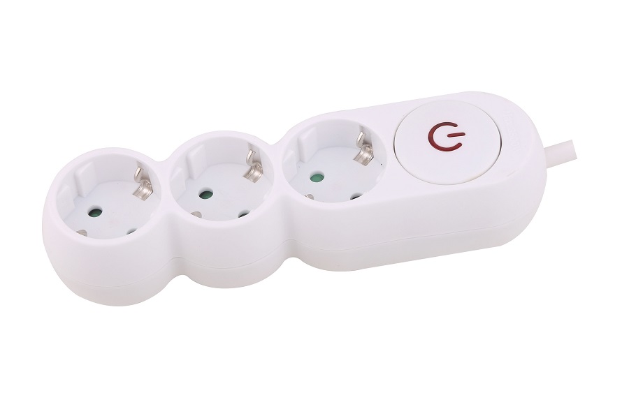 Epistar Πολύπριζο 3 Θέσεων Soft Touch Διακόπτης