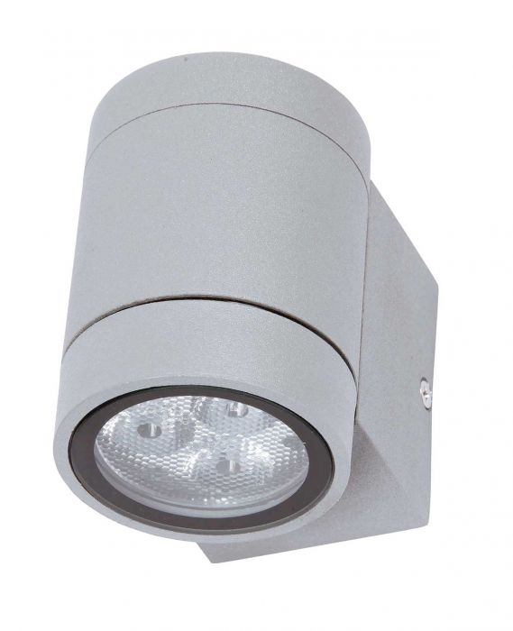 LED Απλίκα Τοίχου 3x1W Αλουμινίου Cree Στρογγυλό με Στήριγμα IP54
