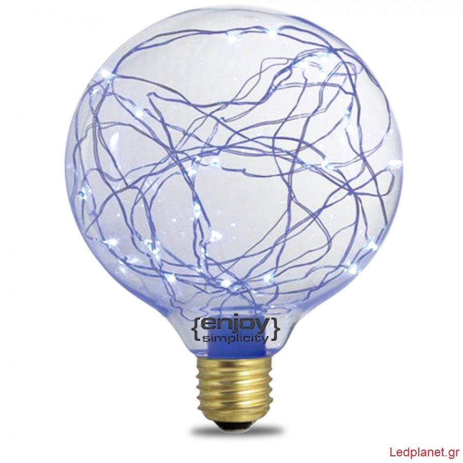 Γλόμπος Διακοσμητικός LED 1,5watt Ε27 G125 ΜΠΛΕ