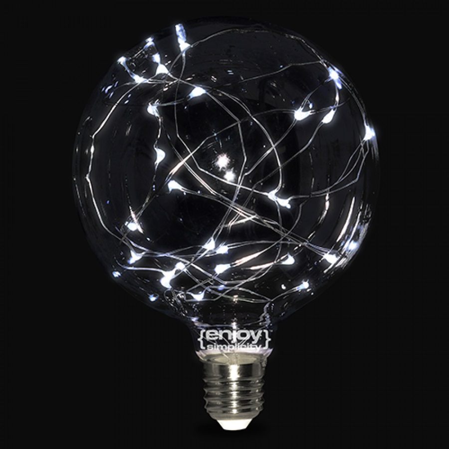 Γλόμπος Διακοσμητικός LED 1,5watt Ε27 G125 ΨΥΧΡΟ ΛΕΥΚΟ 6500K - Image 2