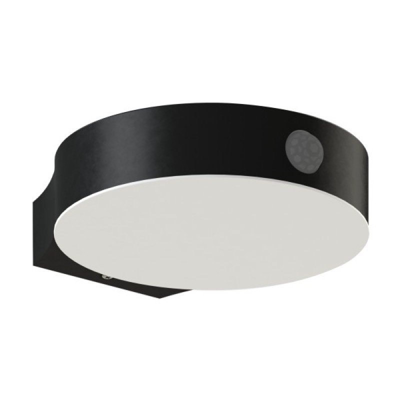 LED Επίτοιχο Ηλιακό Φωτιστικό 3W Από Πλαστικό Μαύρο IP44