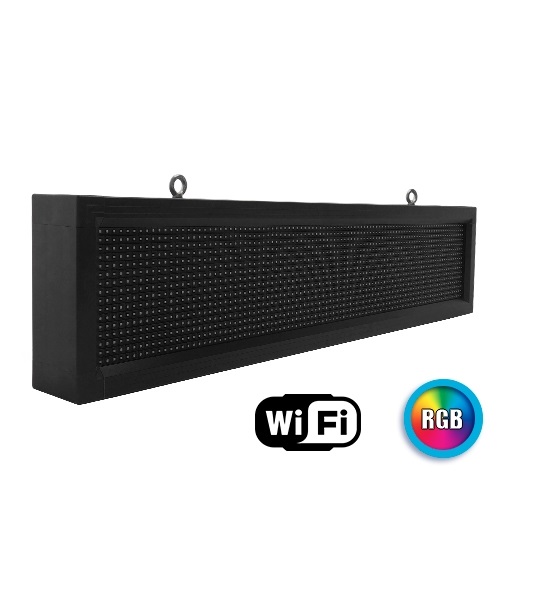 RGB Αδιάβροχη Κυλιόμενη Επιγραφή SMD LED WiFi Μονής Όψης 100x20cm