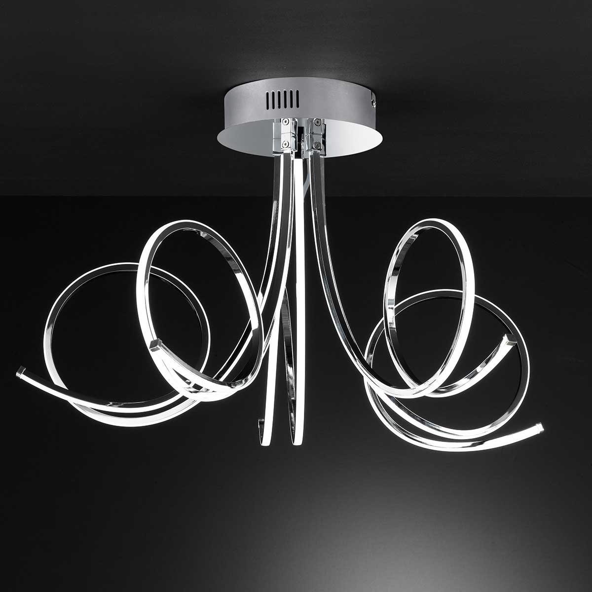 Φωτιστικό Οροφής LED 30W Αλουμίνιο Χρώμιο 2700Lm Dimmable 3000K (5 ΧΡΟΝΙΑ ΕΓΓΥΗΣΗ) - Image 2