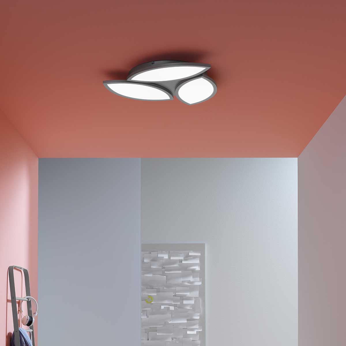 Φωτιστικό Οροφής LED 22W Ασημί 1700Lm με Τηλεχειριστήριο 3000K-6000K Dimmable (5 ΧΡΟΝΙΑ ΕΓΓΥΗΣΗ) - Image 4