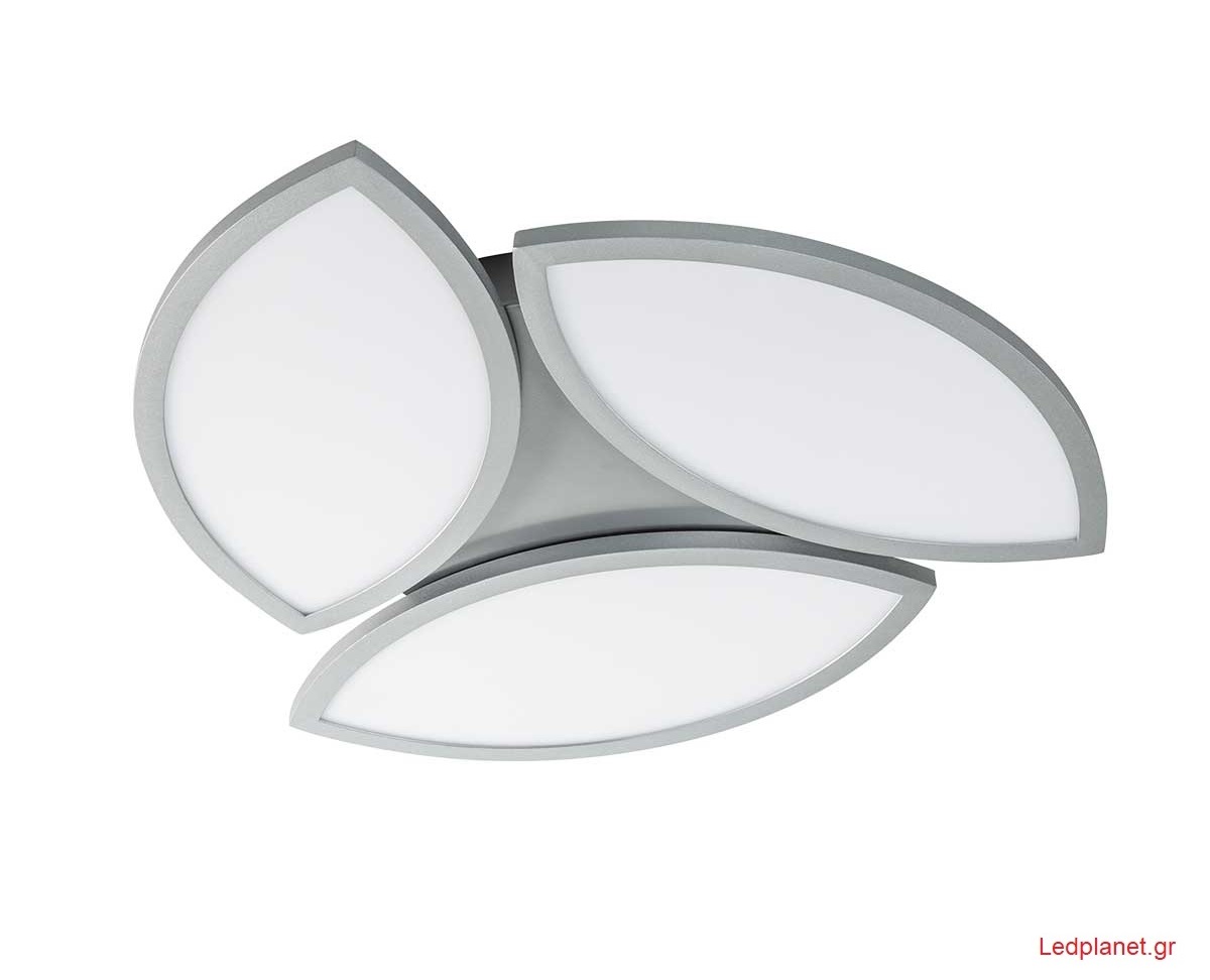 Φωτιστικό Οροφής LED 22W Ασημί 1700Lm με Τηλεχειριστήριο 3000K-6000K Dimmable (5 ΧΡΟΝΙΑ ΕΓΓΥΗΣΗ)