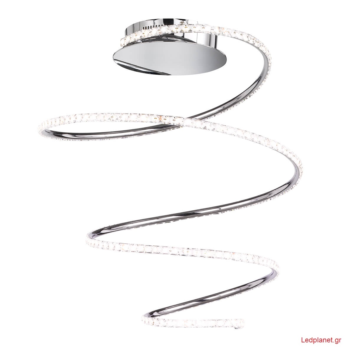 Φωτιστικό Οροφής LED 31W Αλουμίνιο Χρώμιο 3100Lm Dimmable 3000K (5 ΧΡΟΝΙΑ ΕΓΓΥΗΣΗ)