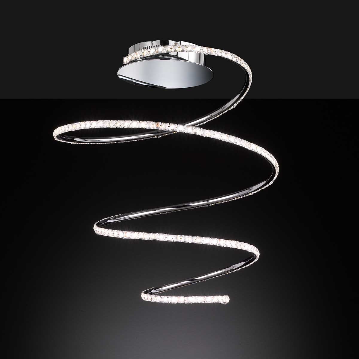 Φωτιστικό Οροφής LED 31W Αλουμίνιο Χρώμιο 3100Lm Dimmable 3000K (5 ΧΡΟΝΙΑ ΕΓΓΥΗΣΗ) - Image 2